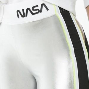 NASA Graphic Metallic Leggings